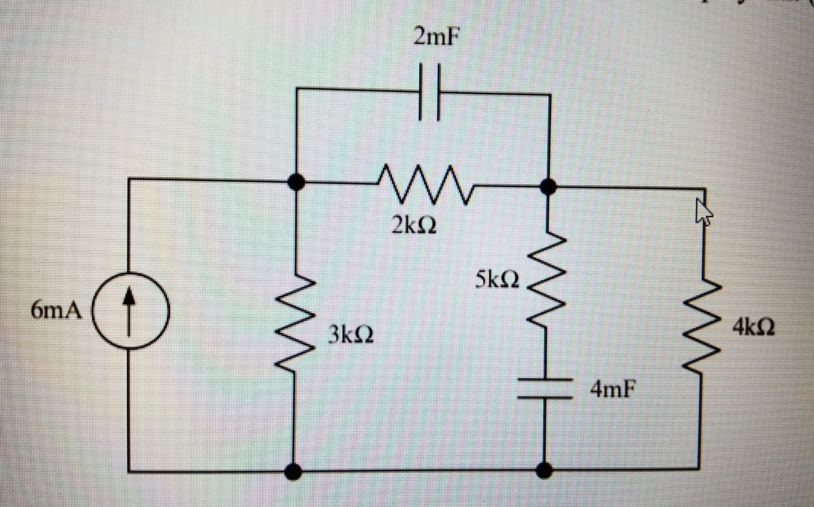 Solved In the circuit given, the current source is DC | Chegg.com