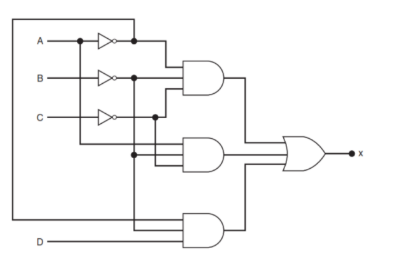 Solved Write The Output Boolean Expression Of The Circuit 