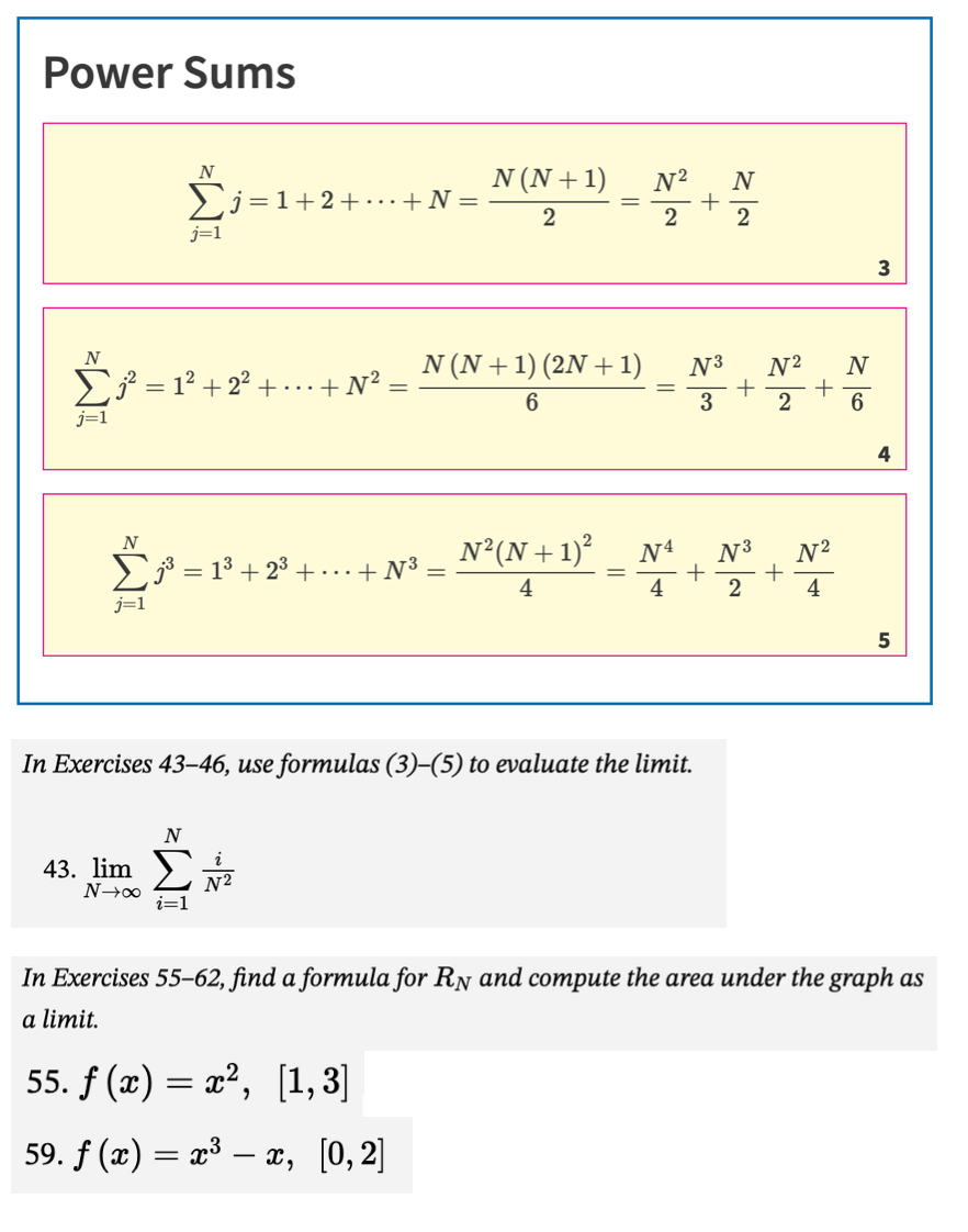 Solved Power Sums Zi 1 2 N N 1 2 N 2 Chegg Com