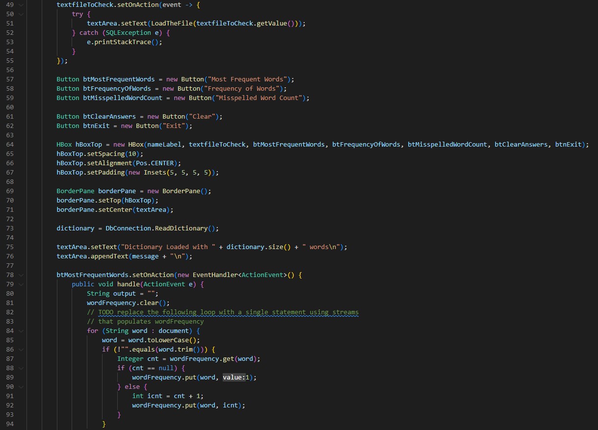 Solved Modify the program SCFWStreamsFX.java to remove the | Chegg.com