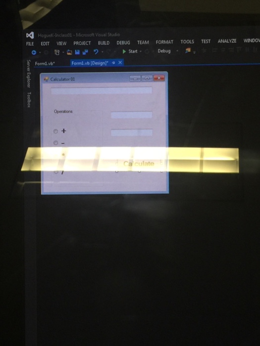 Solved I need help creating a calculator using visual | Chegg.com