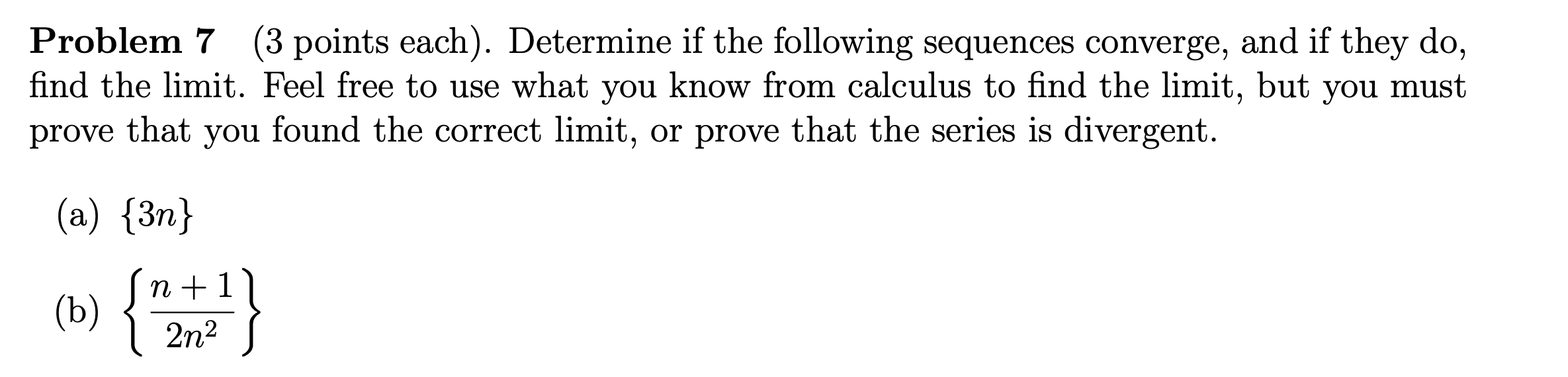 Solved Problem 7 3 Points Each Determine If The Following 4423