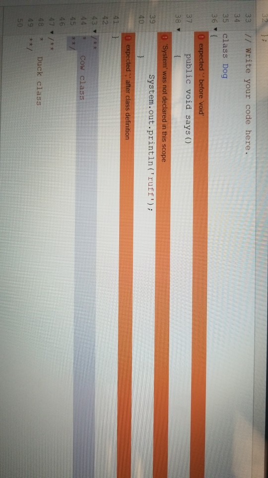 Solved Sample Output A dog says 'ruff', is carnivorous, and | Chegg.com