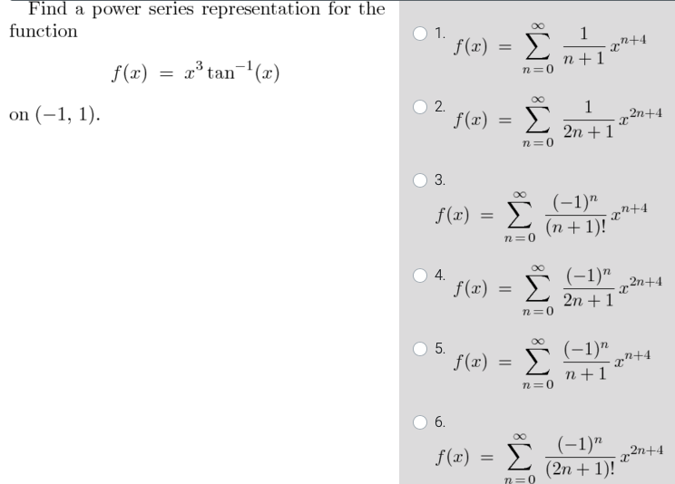 Solved Find A Power Series Representation For The Functio Chegg Com