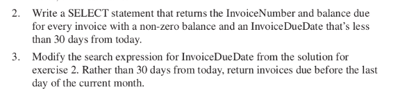 2. Write a SELECT statement that returns the | Chegg.com