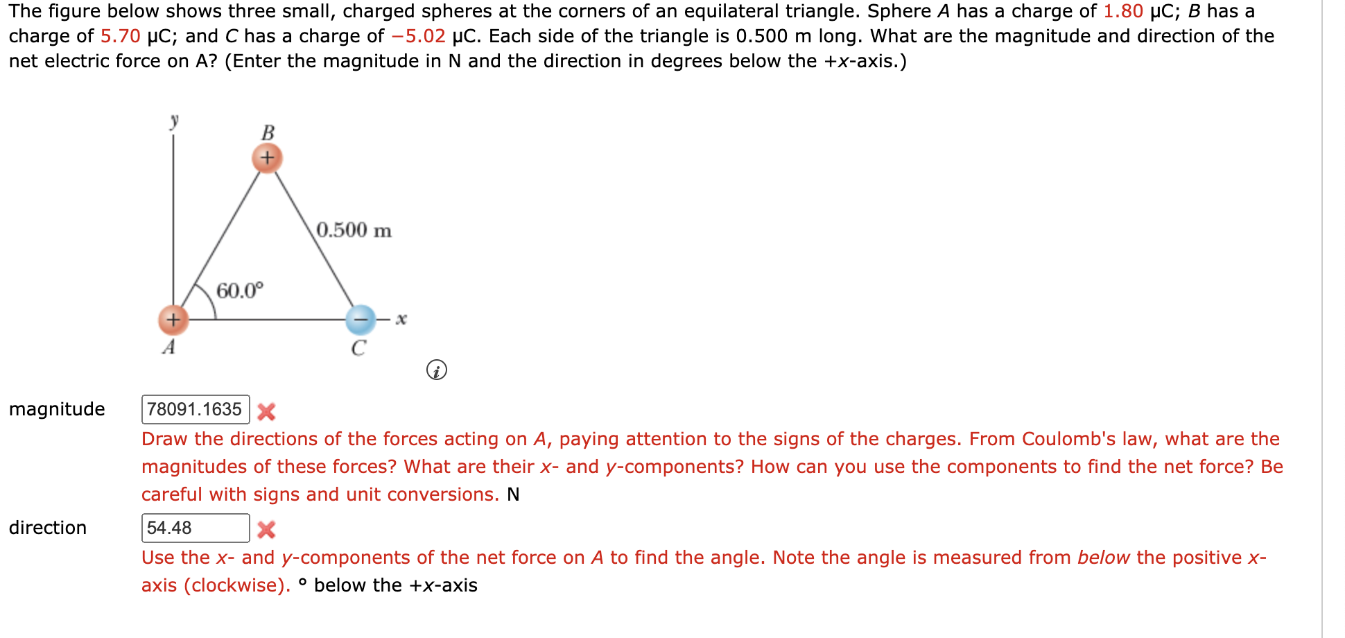 Solved The Figure Below Shows Three Small, Charged Spheres | Chegg.com