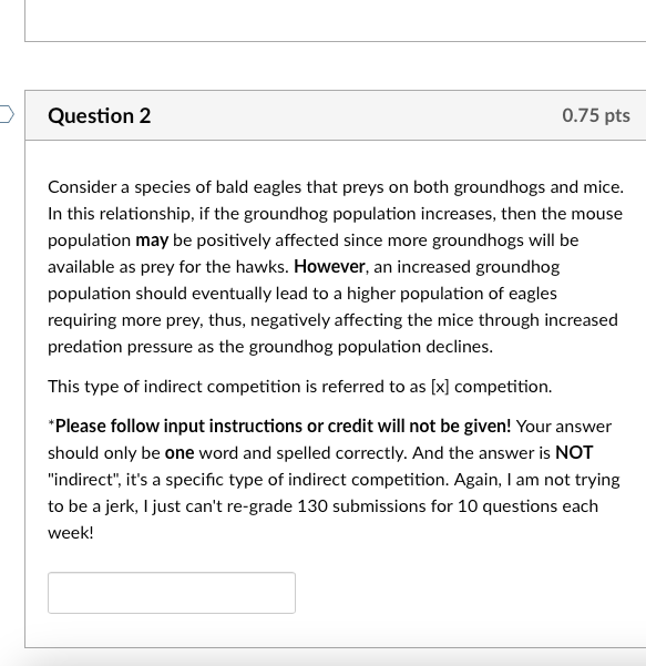 Consider a species of bald eagles that preys on both | Chegg.com