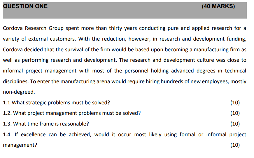 cordova research group case study