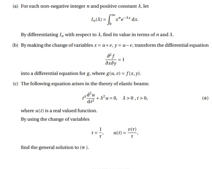 Solved A For Each Non Negative Integer N And Positive Chegg Com