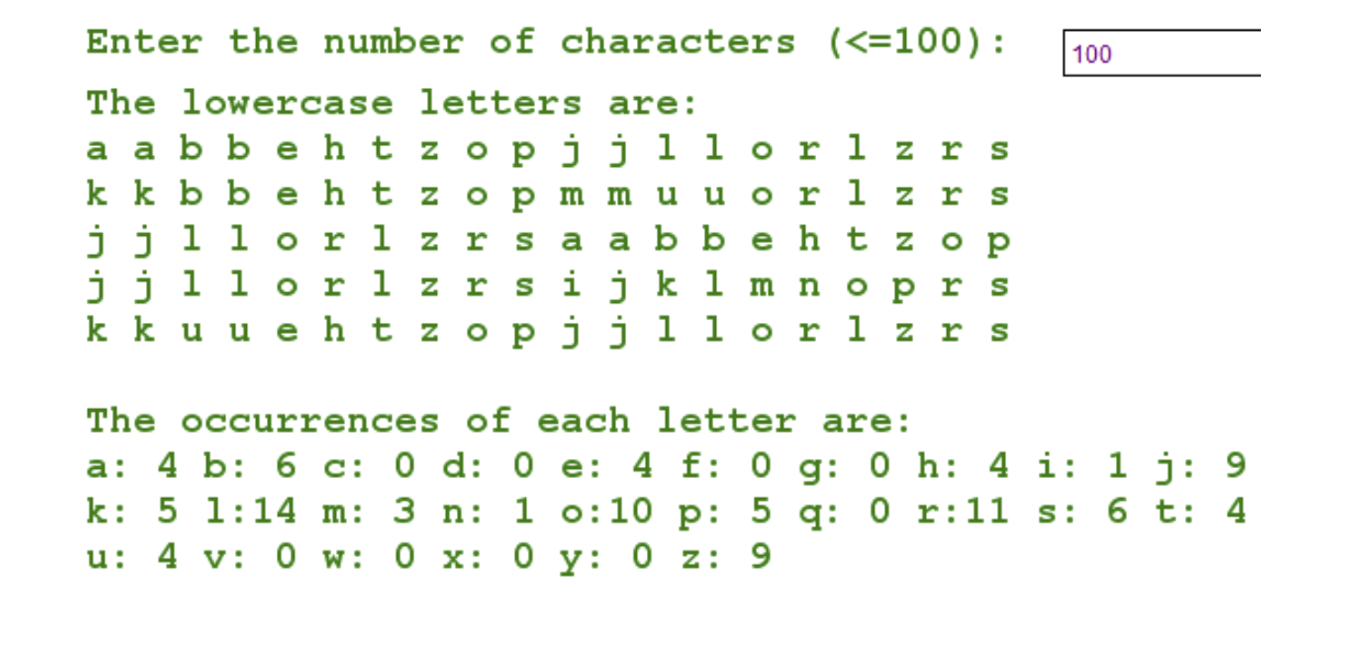 Solved 100 Enter The Number Of Characters Chegg Com