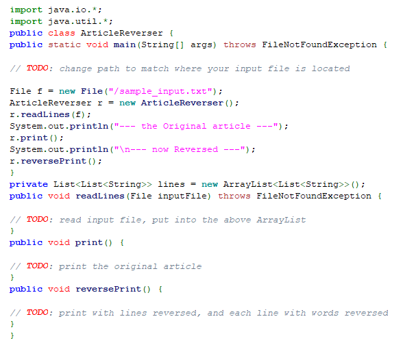 Solved For this project, you are going to write a program to | Chegg.com