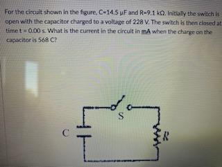 Solved For the circuit shown in the figure, C-145 pF and | Chegg.com