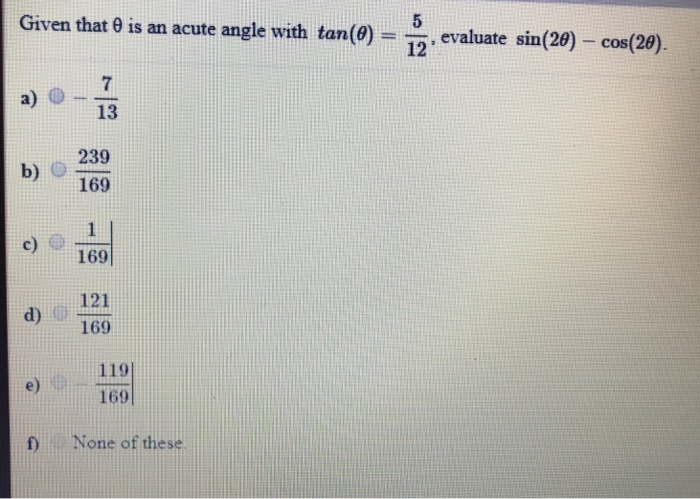 Solved riangle ABC with right angle C is shown below Given | Chegg.com