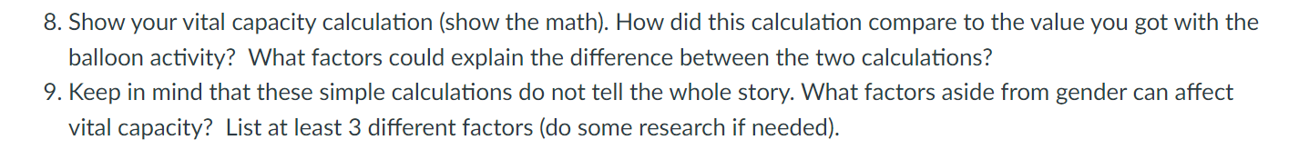 - Use the appropriate formula below to calculate the | Chegg.com