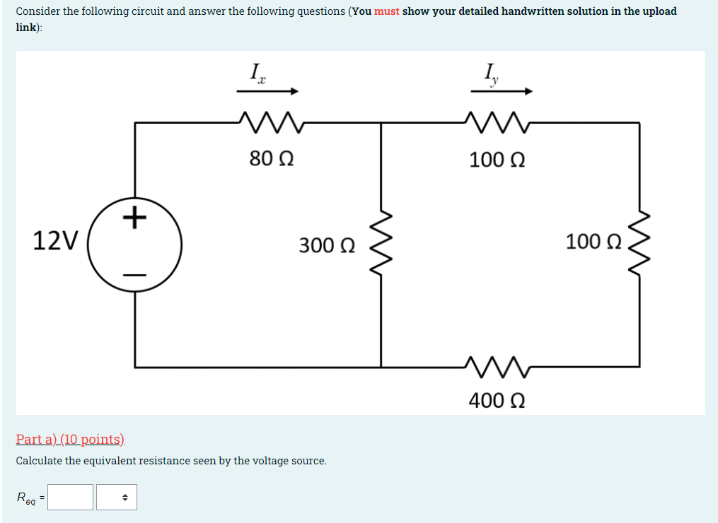 Solved Consider The Following Circuit And Answer The | Chegg.com