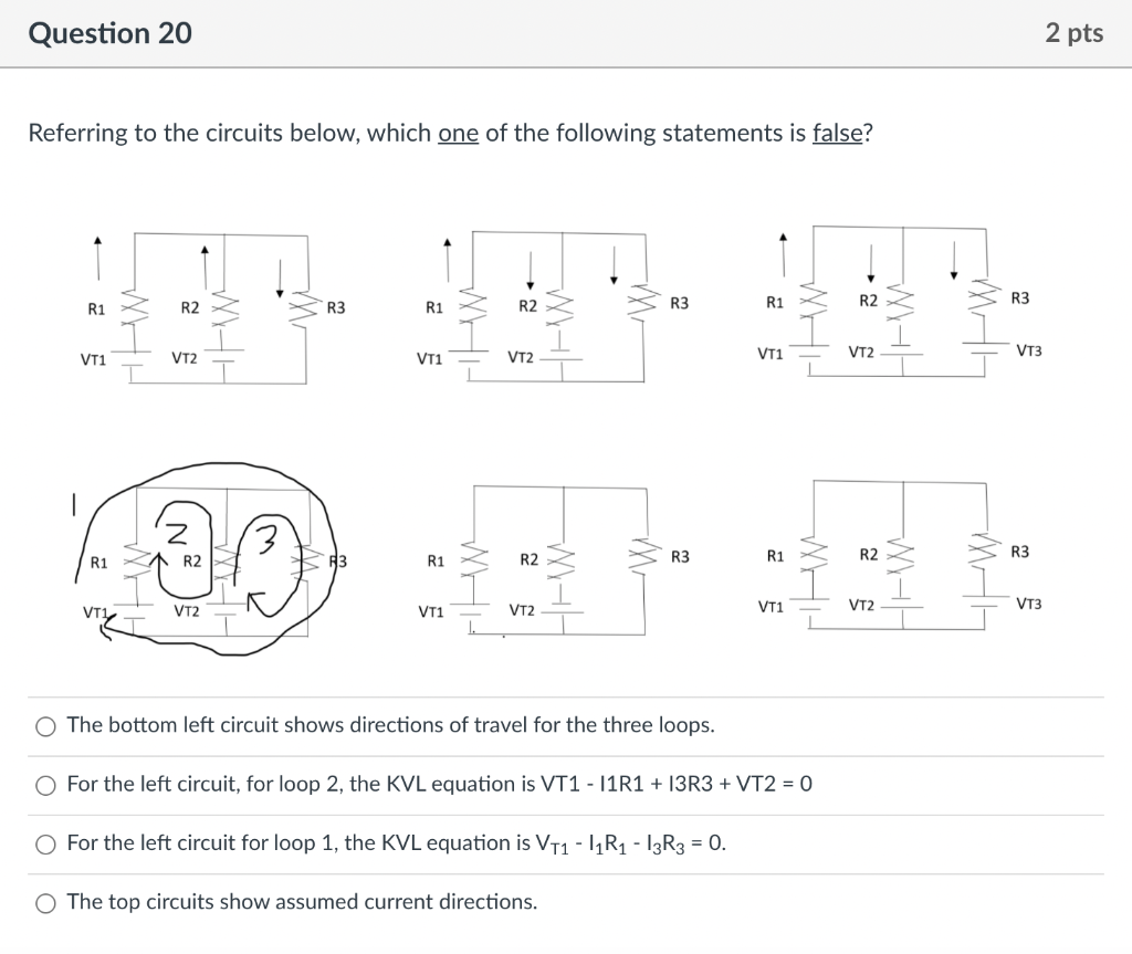 Solved Referring to the circuits below, which one of | Chegg.com