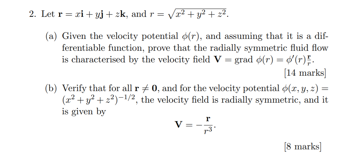 Solved 2 Let R Xi Yj Zk And R X2 Y2 22 A Gi Chegg Com