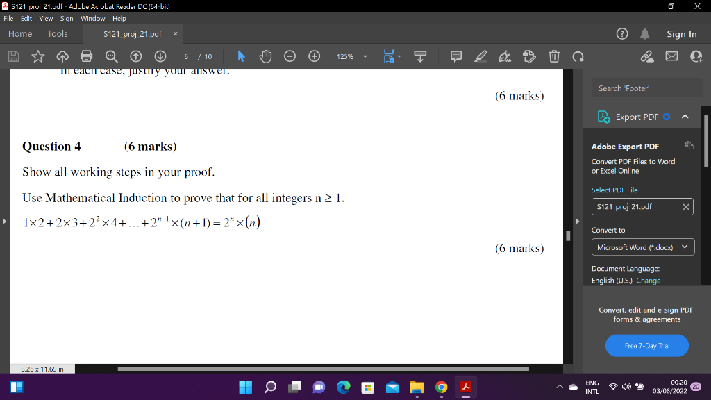Solved AS121_proj_21.pdf - Adobe Acrobat Reader DC (64-bit) | Chegg.com