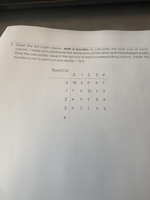 Solved below, write a function to calculate the total cost | Chegg.com
