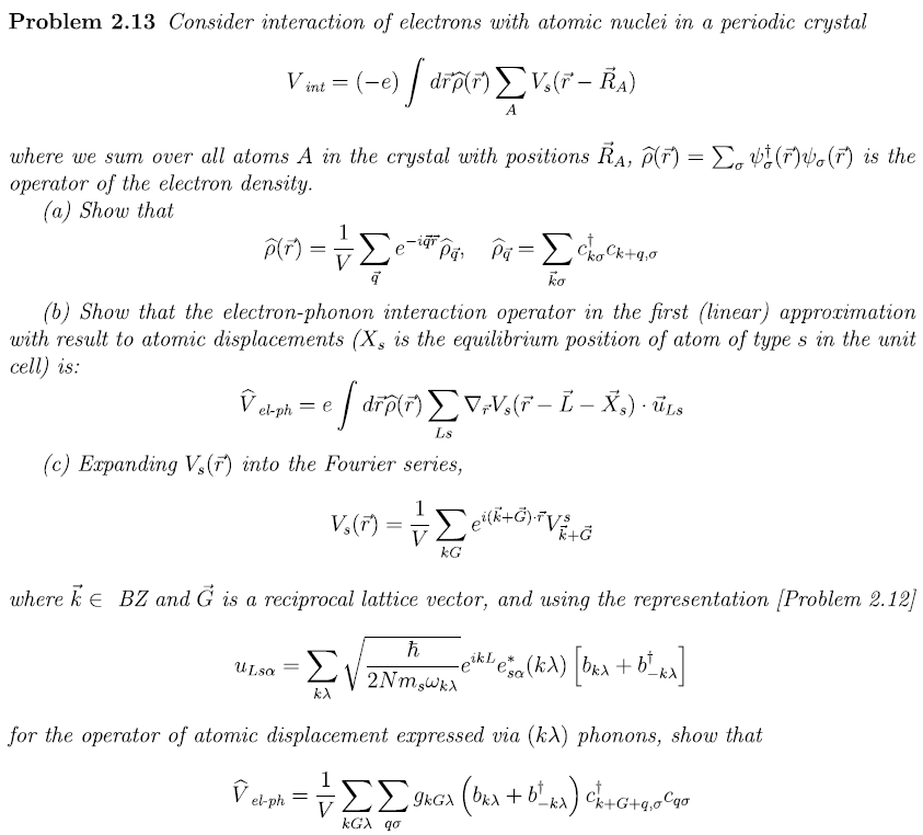 Problem 2 13 Consider Interaction Of Electrons Wit Chegg Com