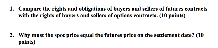 Solved Compare The Rights And Obligations Of Buyers And Chegg