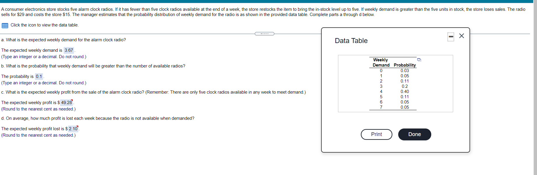 Solved Please Can you solve the C and D and that correct | Chegg.com