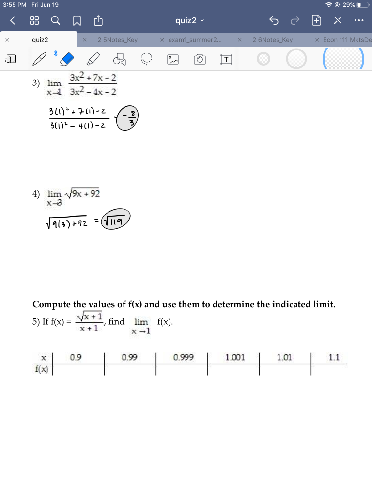 Solved 3 55 Pm Fri Jun 19 29 Quiz2 X H Quiz2 X 2 5notes Chegg Com