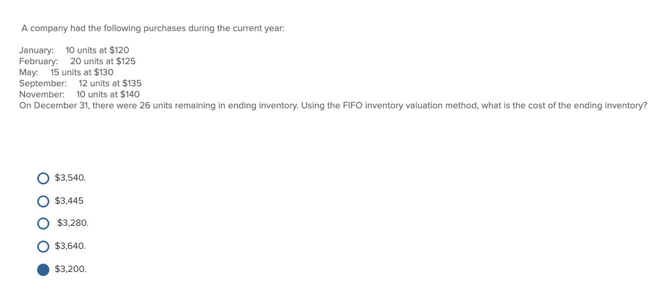 Solved A Company Had The Following Purchases During The | Chegg.com