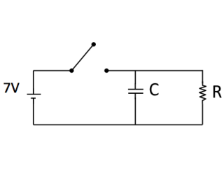 Solved In the circuit shown, the switch is closed and the | Chegg.com