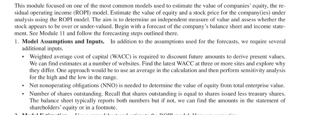 This module focused on one of the most common models | Chegg.com