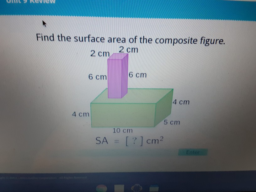 Solved UL REVIEW Find the surface area of the composite | Chegg.com