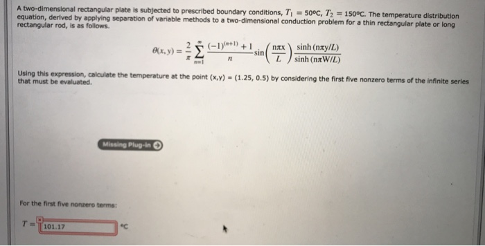 Solved A two-dimensional rectangular plate is subjected to | Chegg.com