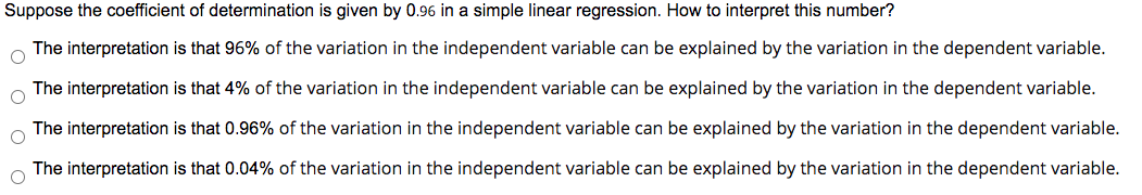 Solved When is the explained variation (that is, regression | Chegg.com