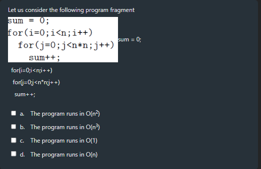 Solved Let us consider the following program | Chegg.com