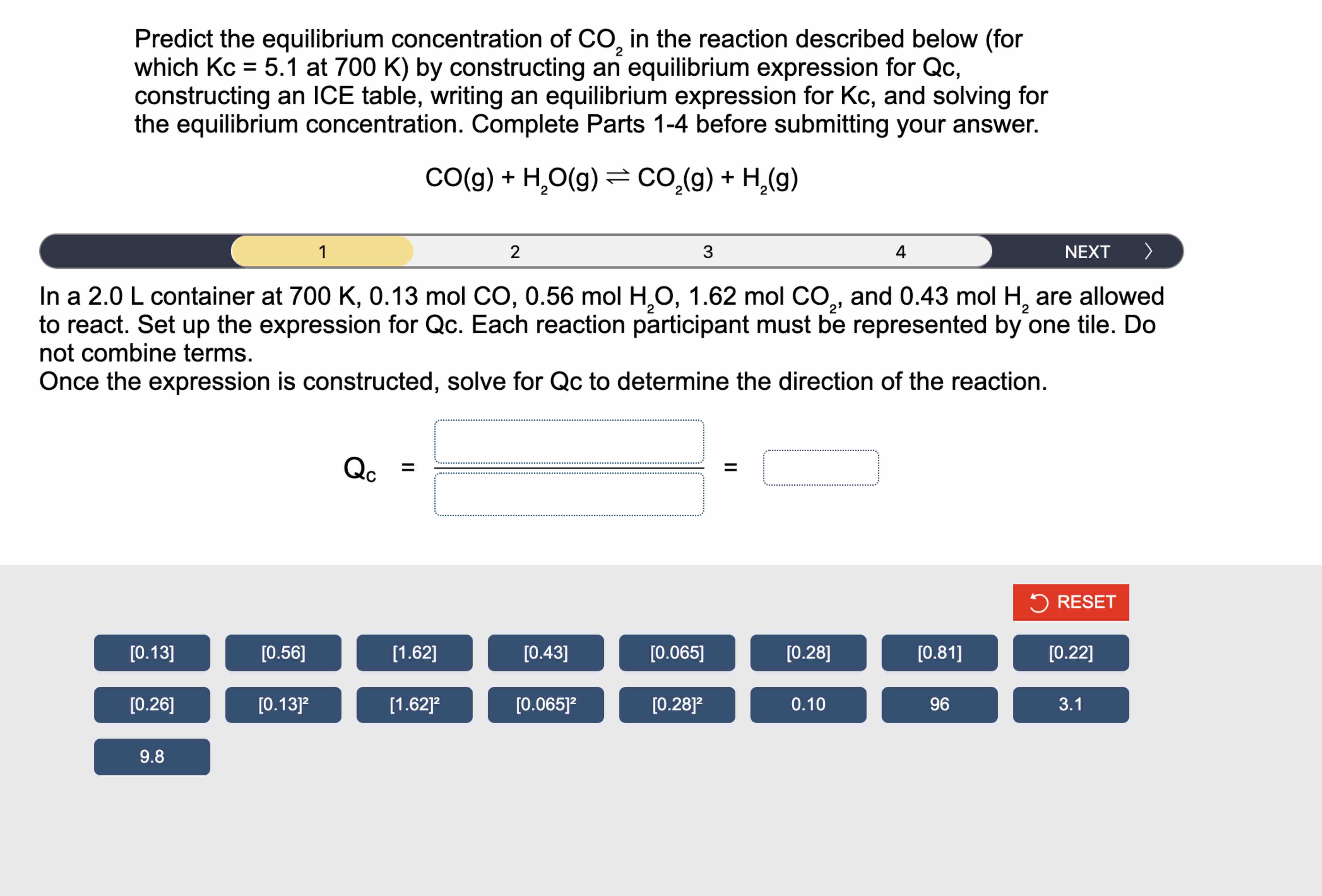 Solved Predict the equilibrium concentration of CO2 ﻿in the | Chegg.com