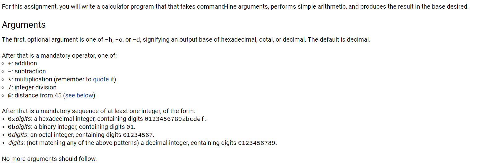 Solved For this assignment, you will write a calculator | Chegg.com