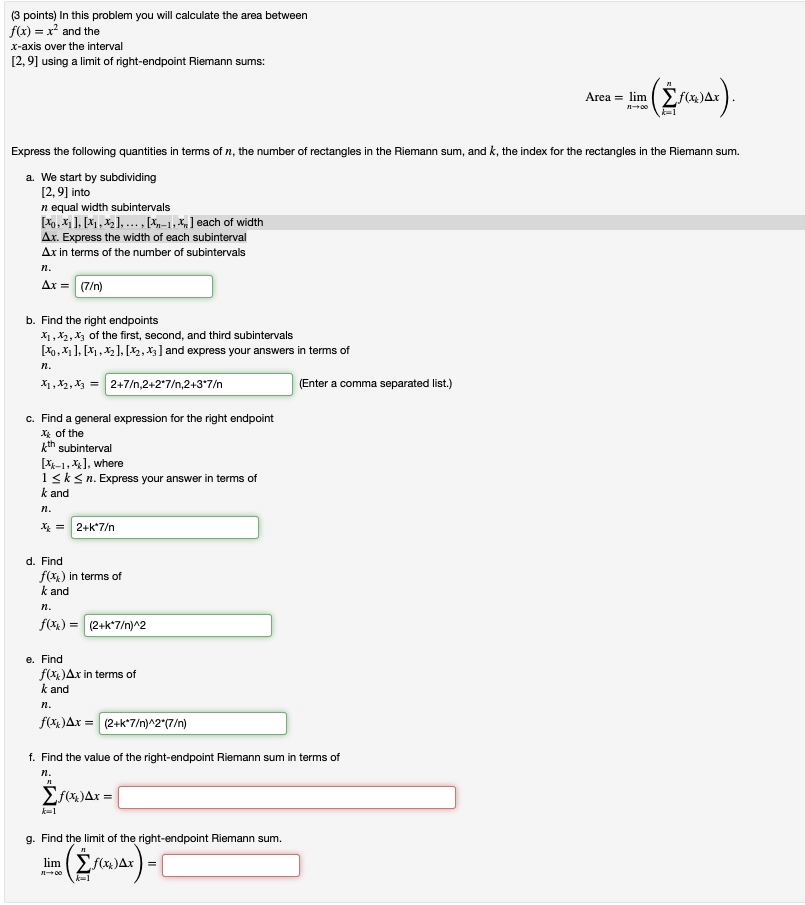 Solved Need help with parts f and g. If possible please show | Chegg.com