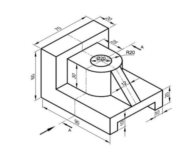 Solved Pictorial View Of An Object Is Shown In The Figure | Chegg.com