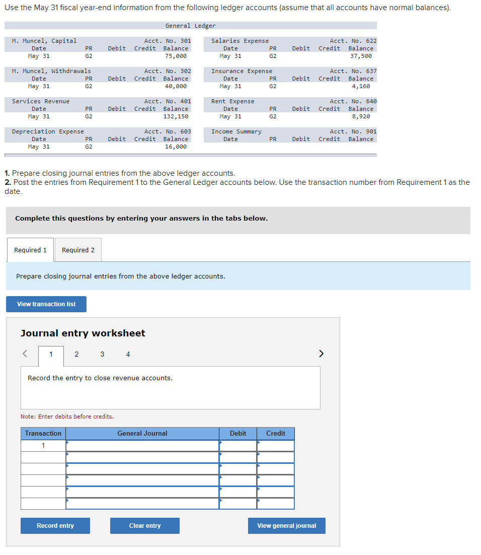 Solved Use the May 31 fiscal year-end information from the | Chegg.com