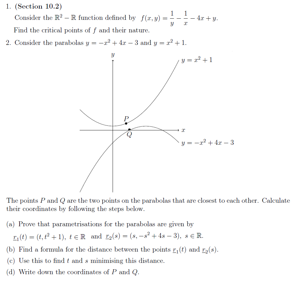 Solved 1 1. (Section 10.2) Consider the RP – R function | Chegg.com