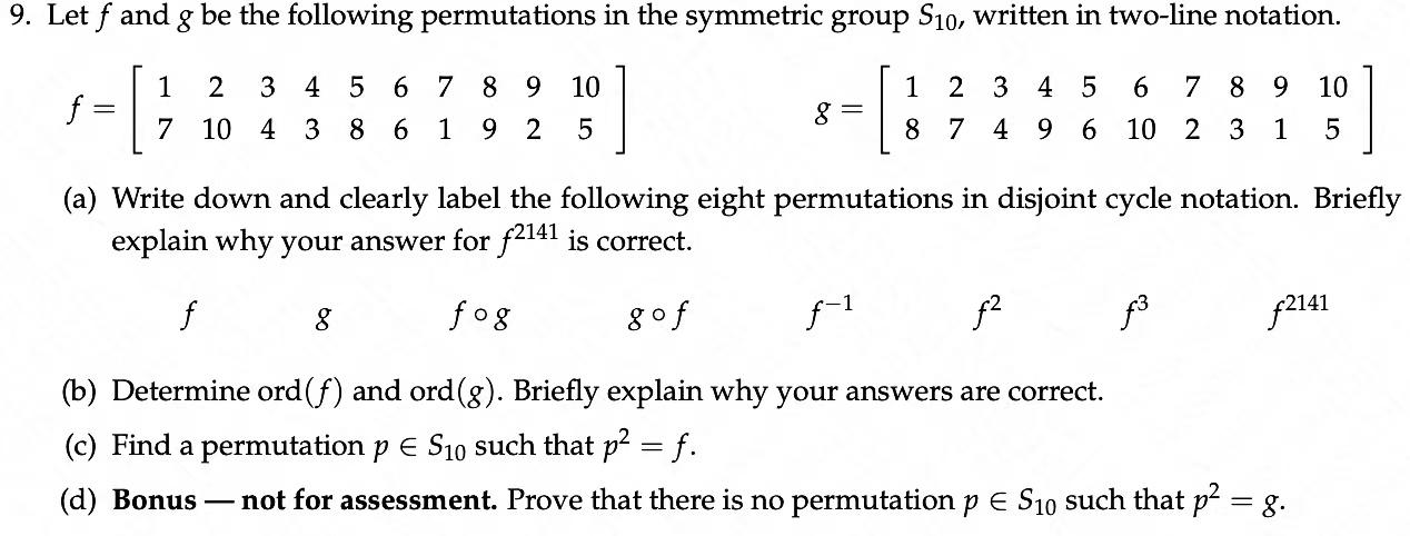 Solved f=[1721034435866718992105] g=[1827344956610728391105] | Chegg.com