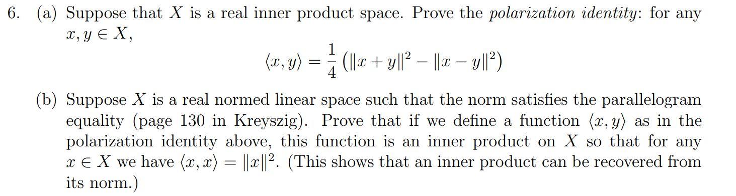 Solved This question is from Functional Analysis. Please | Chegg.com