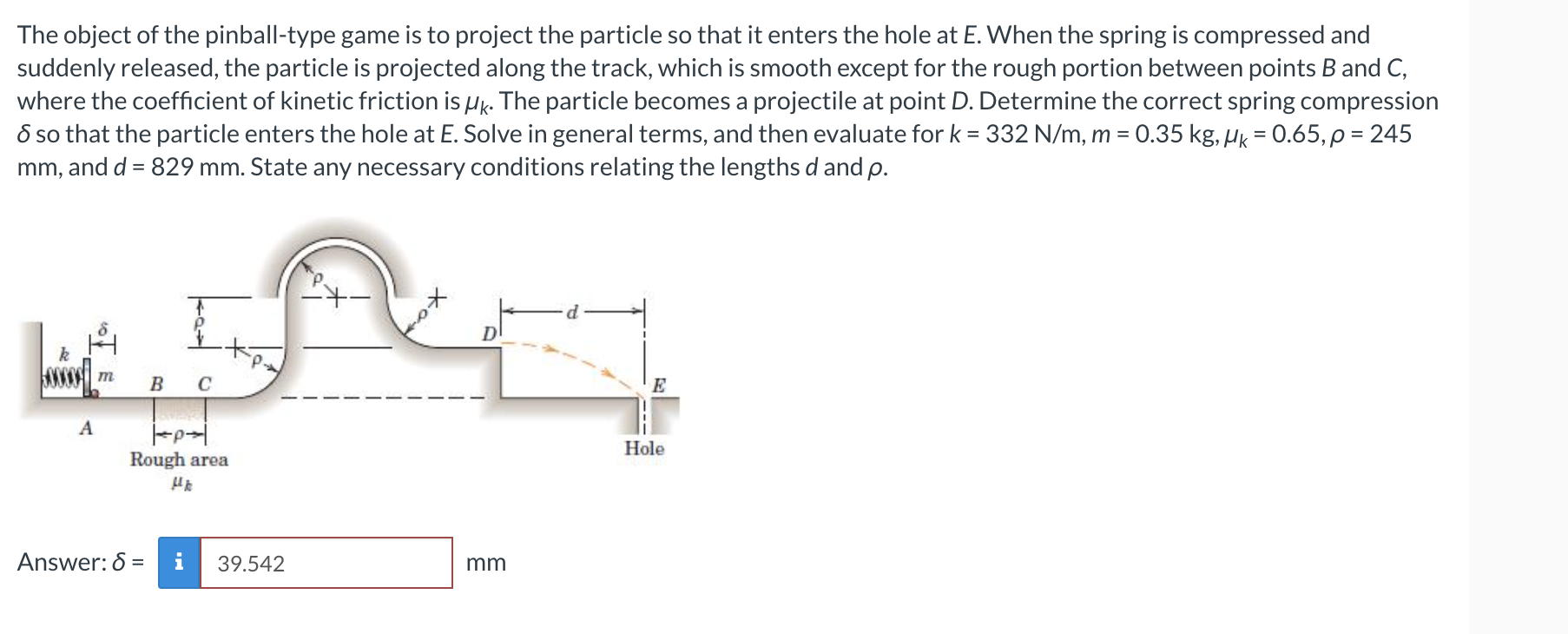 Solved The object of the pinball-type game is to project the | Chegg.com