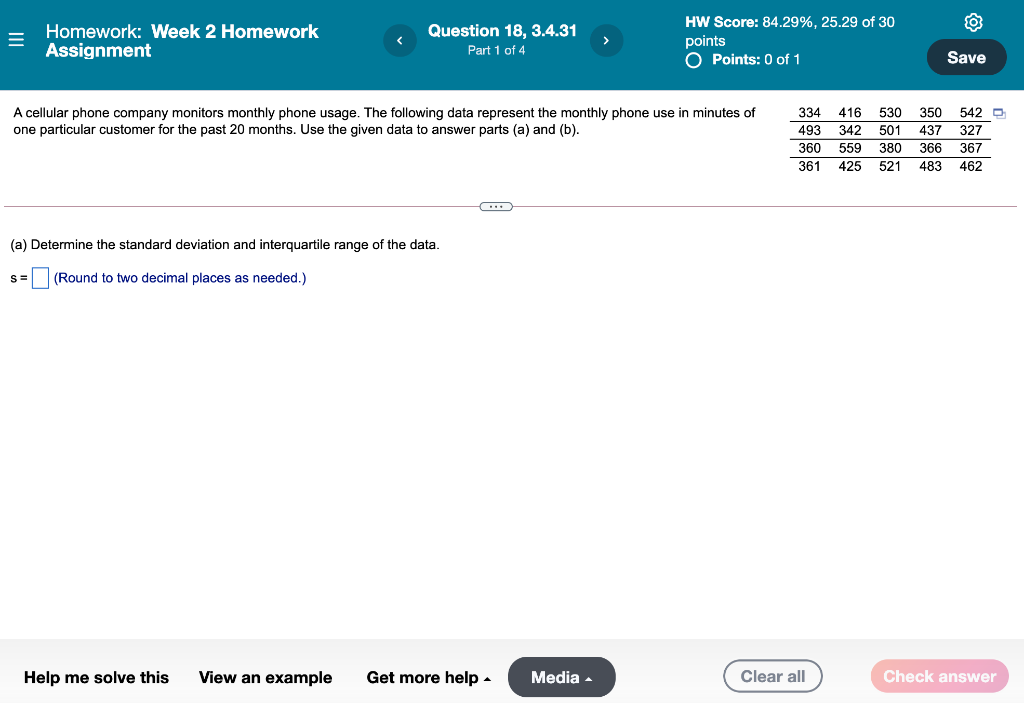 Solved Homework: Week 2 Homework Assignment Question 18, | Chegg.com