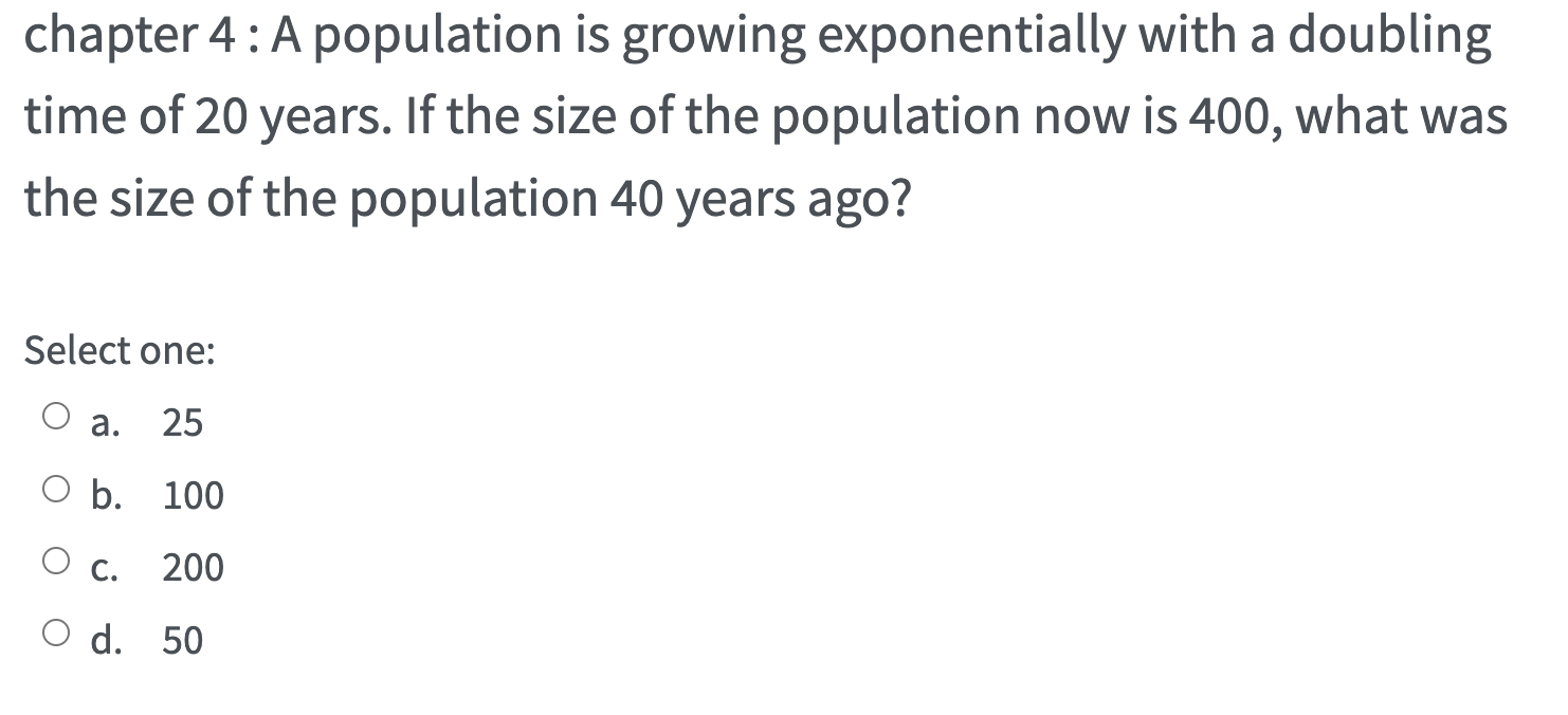 Solved Chapter 4 A Population Is Growing Exponentially With Chegg Solved Chapter 4 A Population Is Growing Exponentially With Chegg