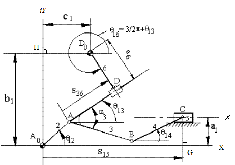 Solved Q-19 For the mechanism shown, draw kinematic | Chegg.com