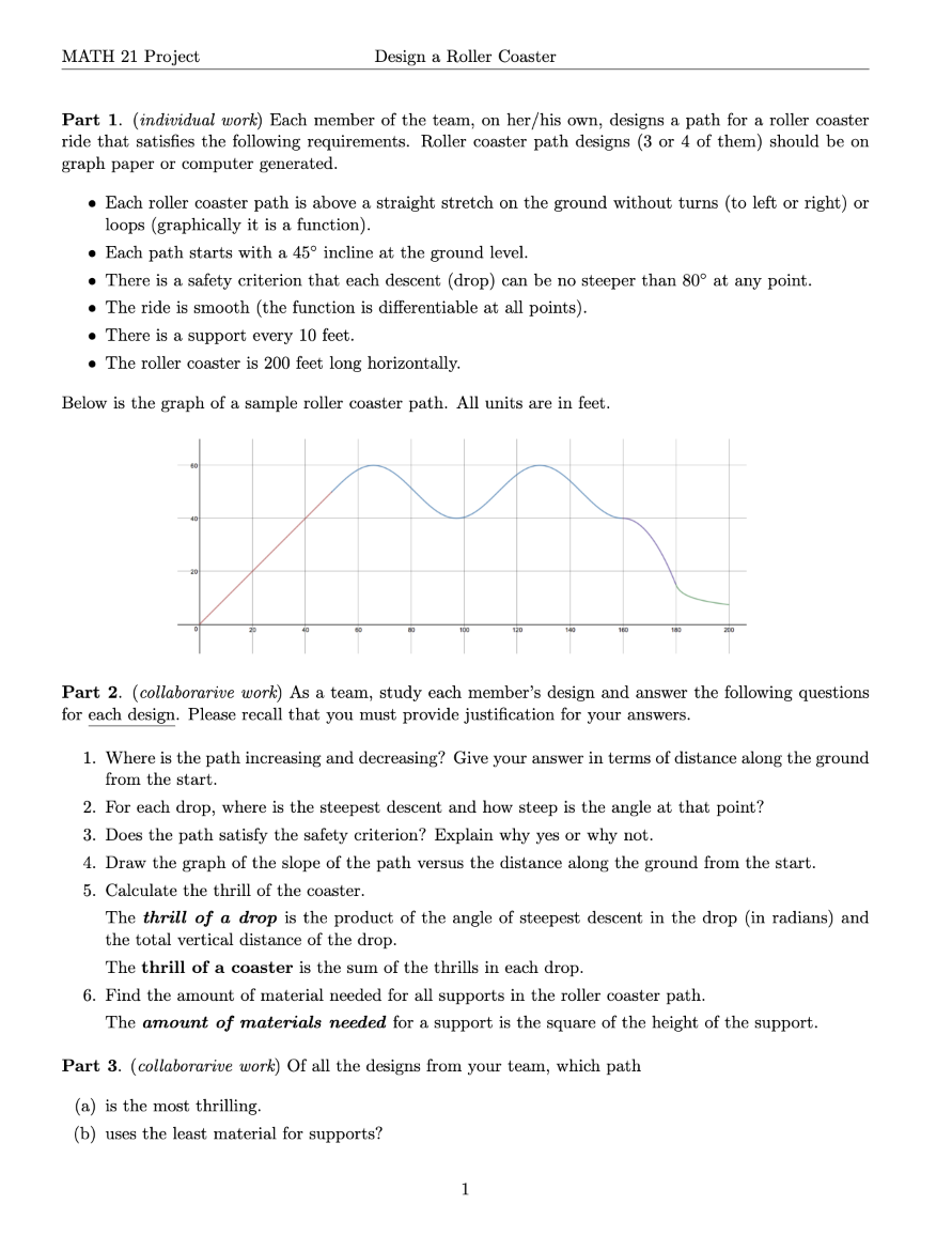 Solved Part 1. (individual work) Each member of the team, on Chegg