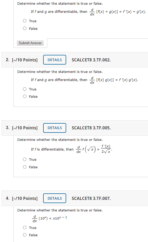 Solved Determine Whether The Statement Is True Or False. If | Chegg.com