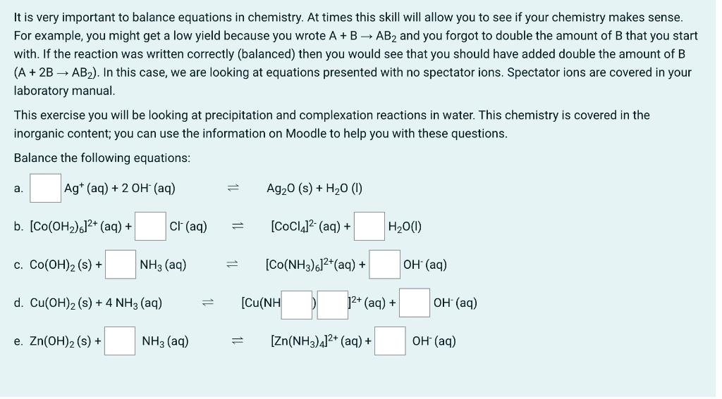 solved-it-is-very-important-to-balance-equations-in-chegg