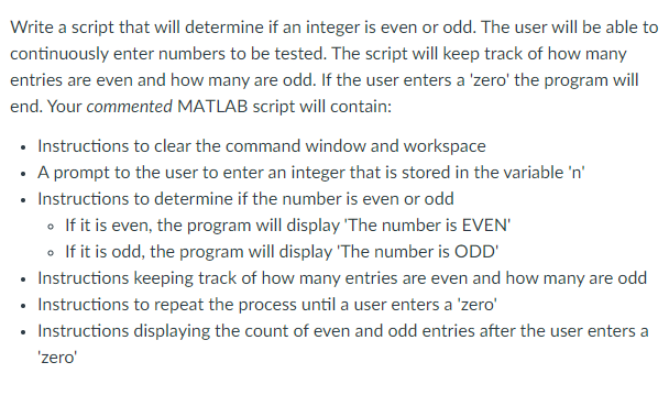 solved-write-a-script-that-will-determine-if-an-integer-is-chegg